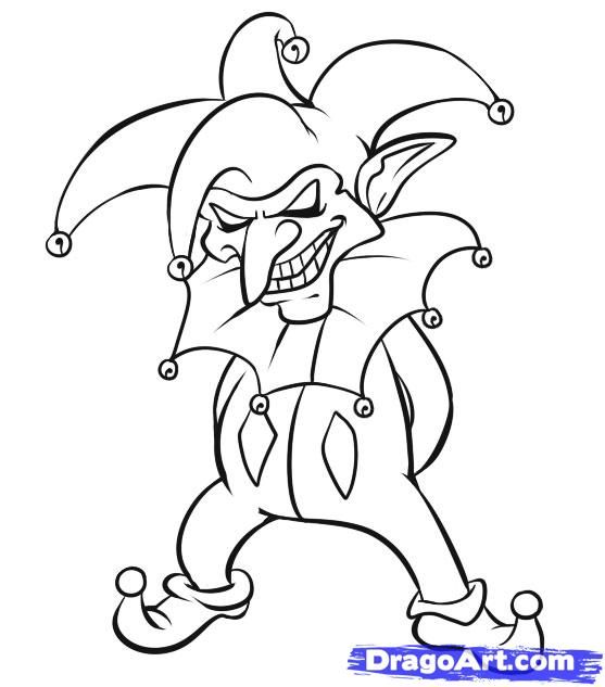 Scary Clown Coloring Pages