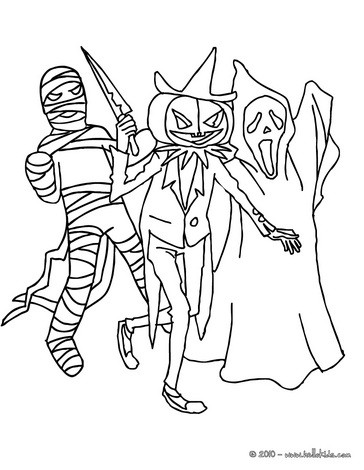 364x470 Scary Coloring Pictures Funny And Scary Monsters Coloring Pages