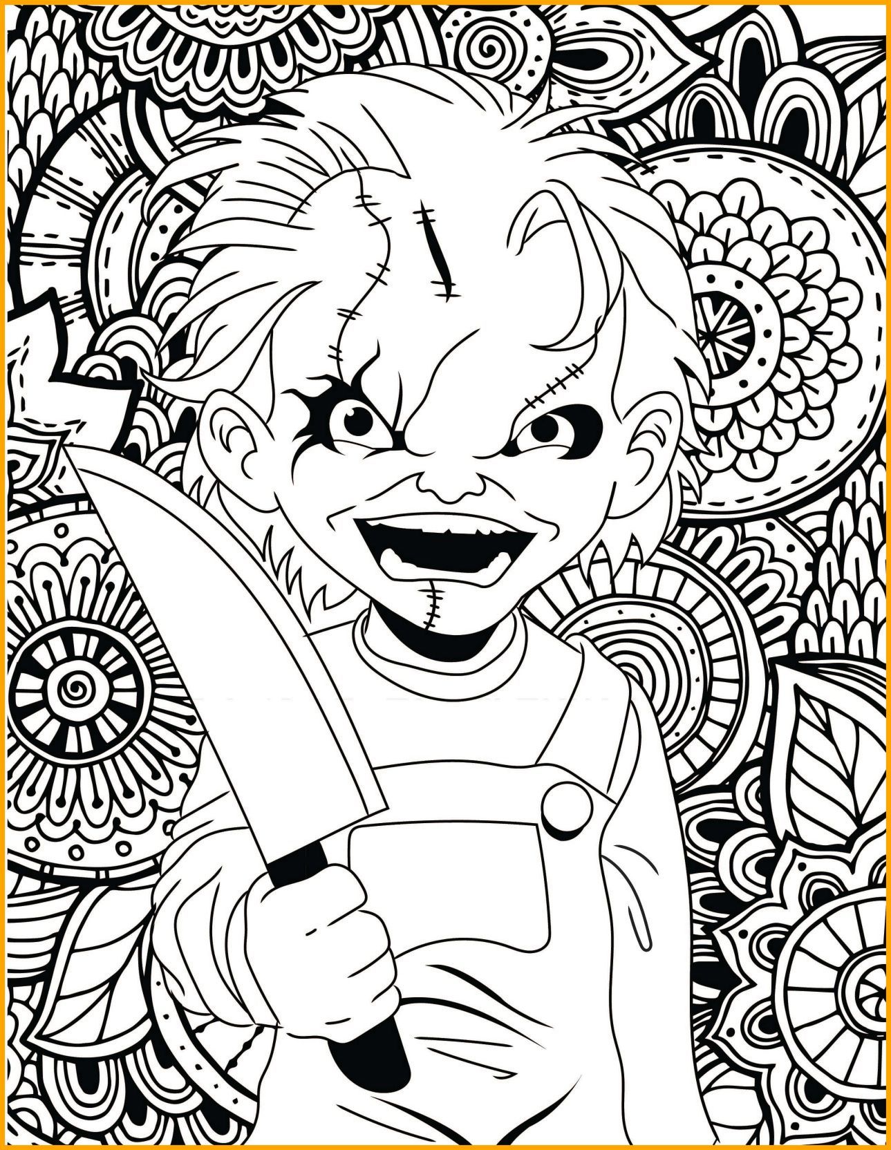 Scary Coloring Pages For Kids