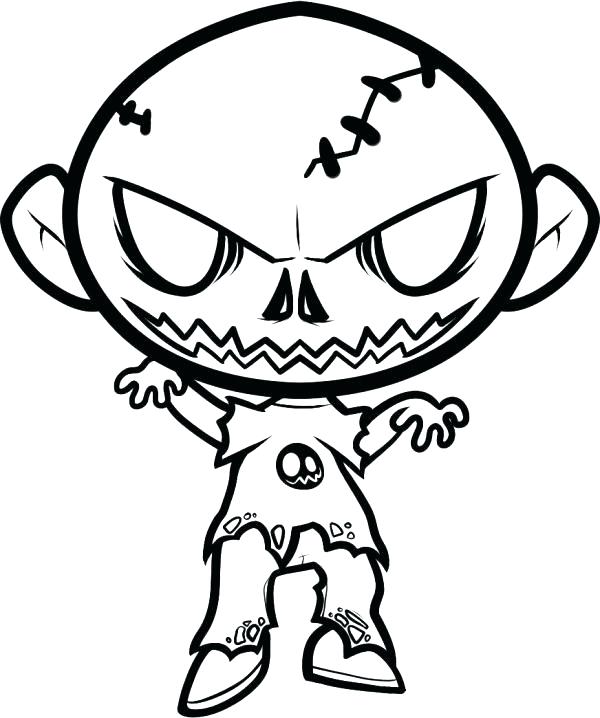600x718 Scary Coloring Pages Click To See Printable Version Of Scary
