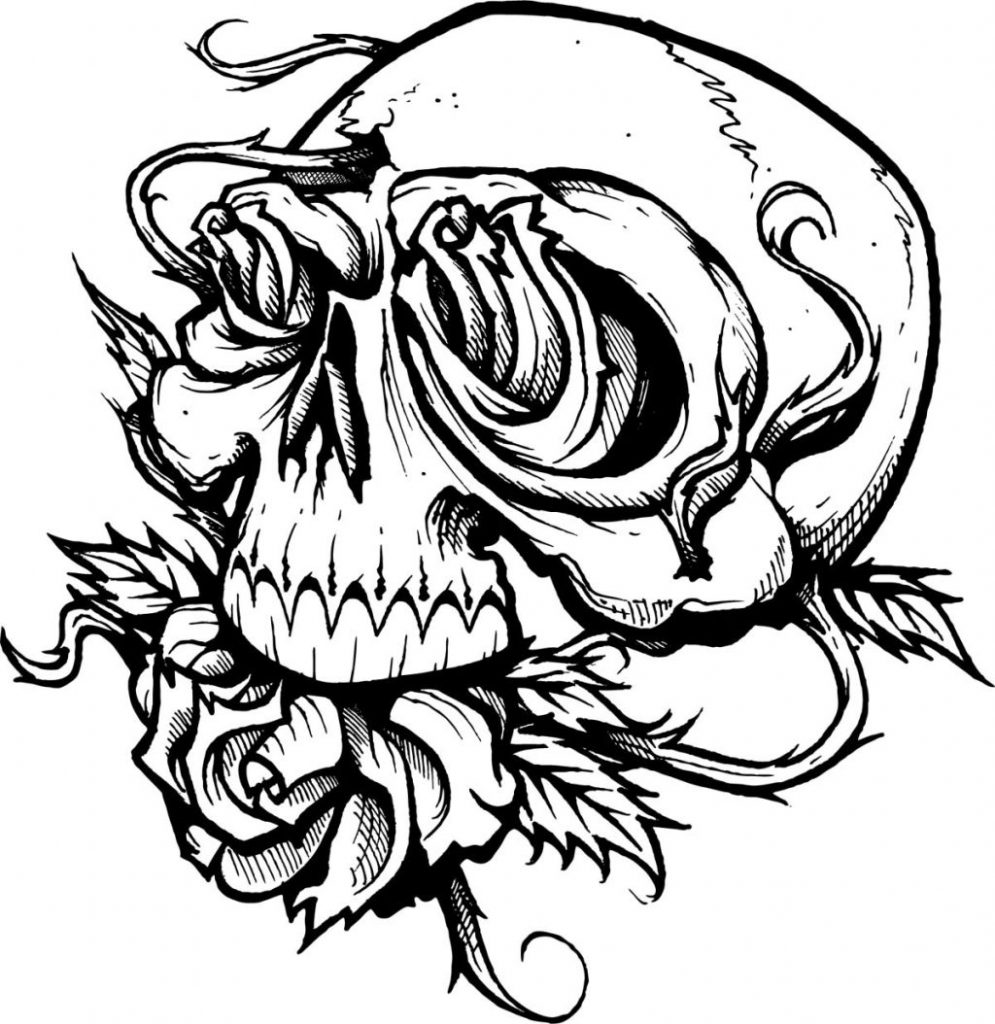 995x1024 Halloween Printable Coloring Pages Happy Pictures Creepy Adult
