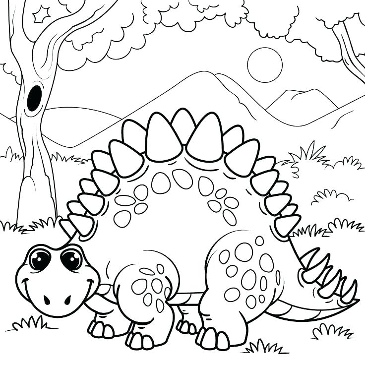 Scary Dinosaur Coloring Pages