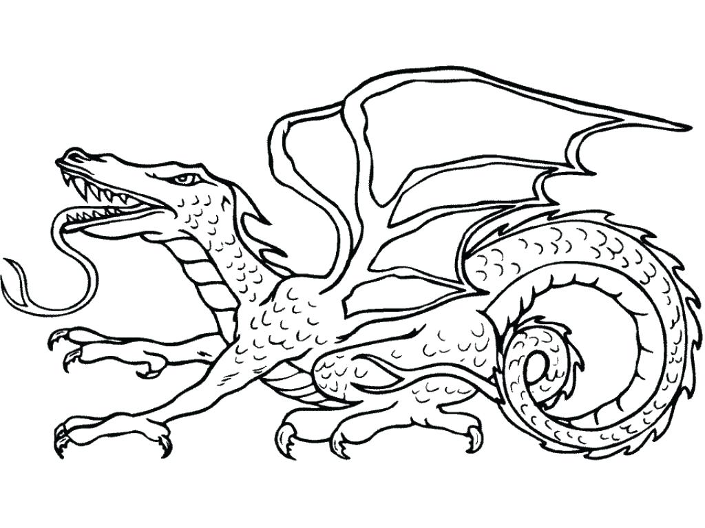 1024x767 Lovely Scary Dragon Coloring Pages For Scary Dragon Coloring Pages