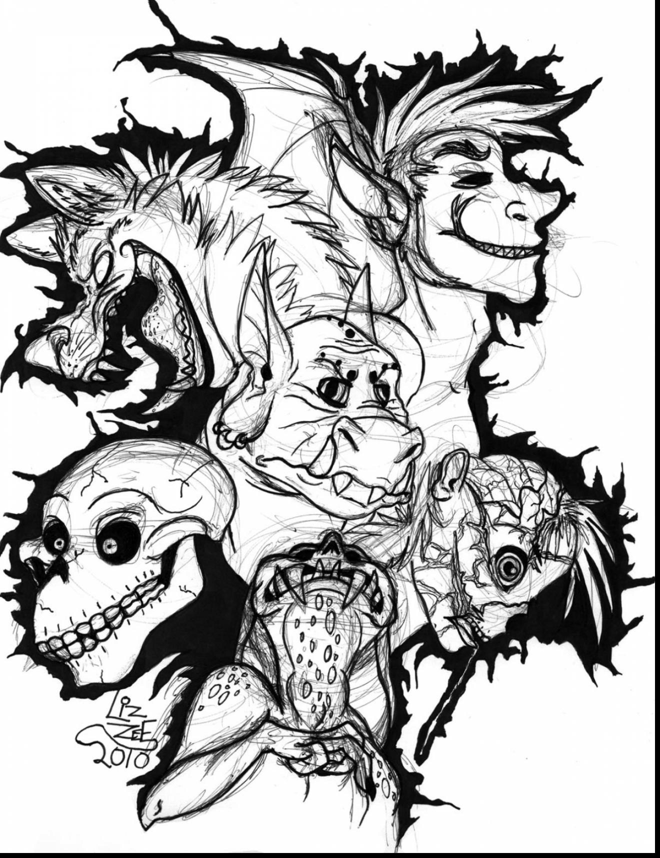 1320x1716 Powerful Scary Dragon Coloring Pages Special