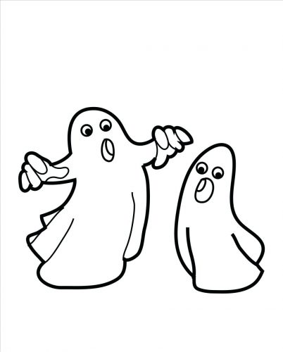 402x500 Coloring Pages ~ Ghost Coloring Pages Remarkable Scary
