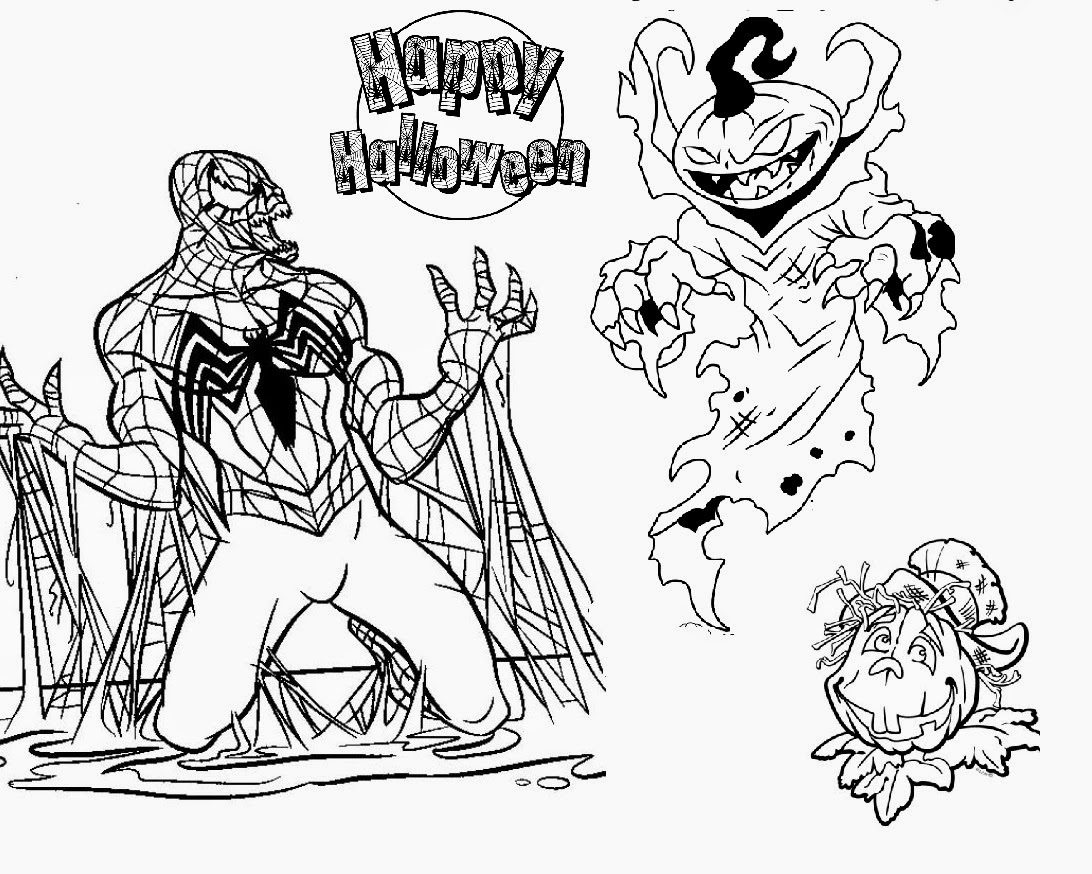 1092x874 Amazing Scary Halloween Coloring Pages 77 For Your Free Coloring
