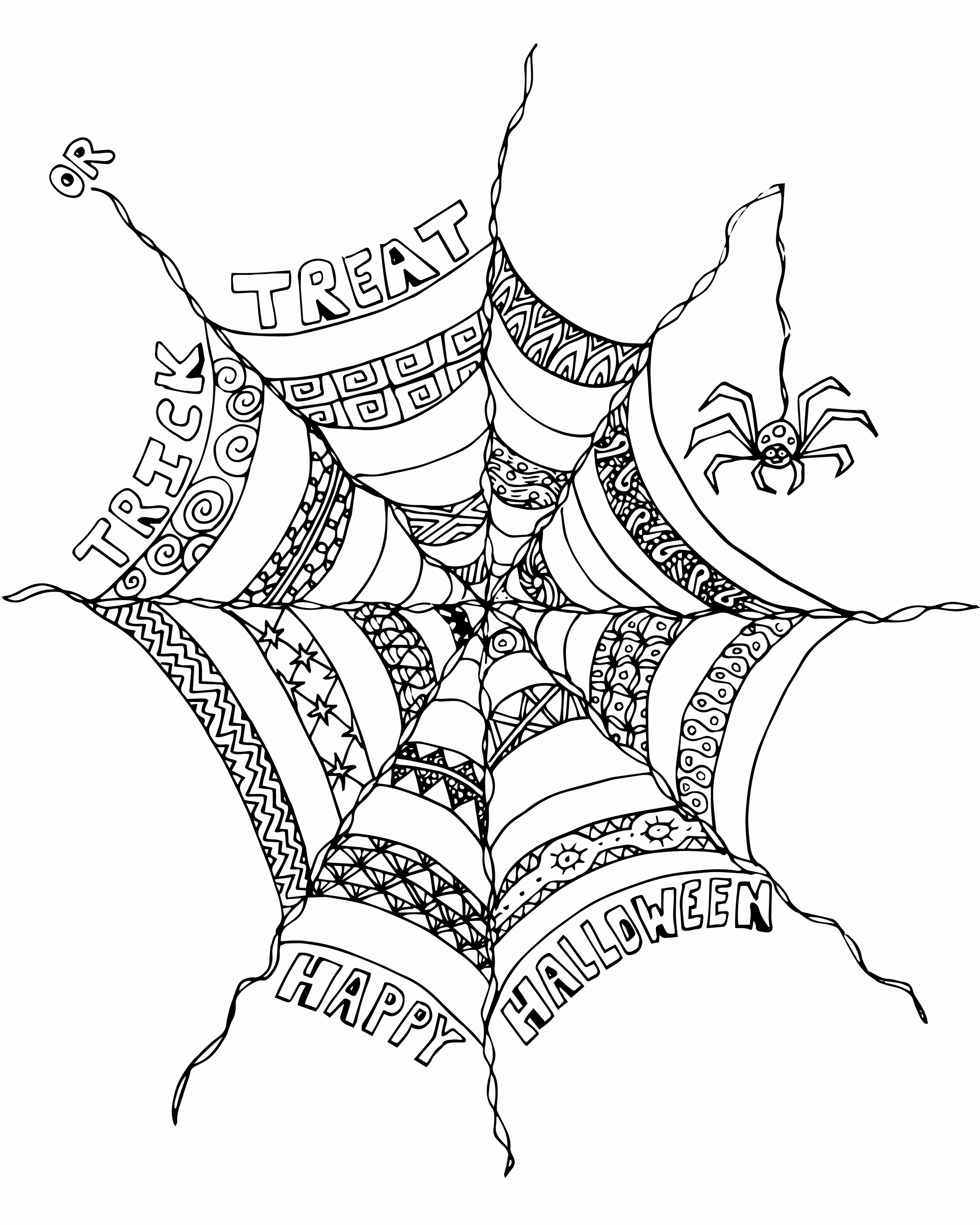 2400x3000 8 Printable Scary Halloween Coloring Pages Coloring Page