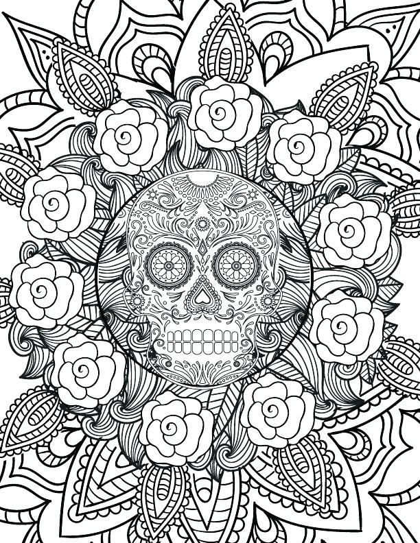 612x792 Coloring Scary Halloween Coloring Pages Printable Pictures Hard