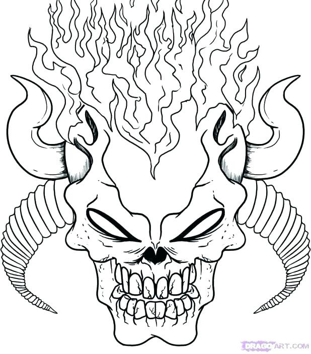 Scary Halloween Printable Coloring Pages