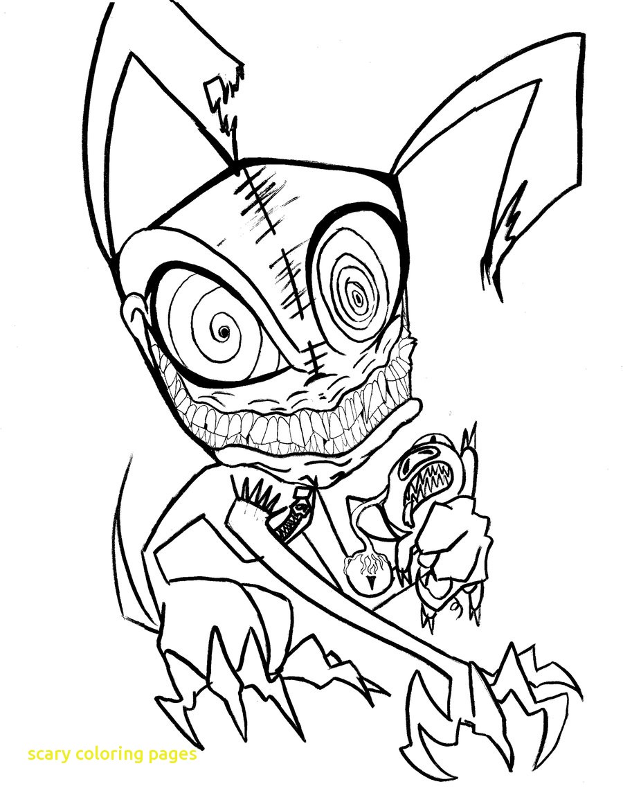 900x1145 Scary Coloring Pages