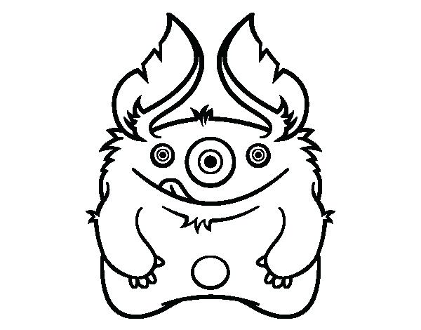 600x470 Furry Monster Coloring Page Furry Monster Coloring Page Scary