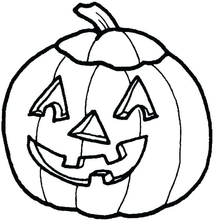 736x758 Scary Pumpkin Coloring Pages