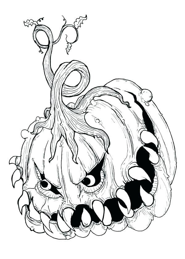 600x840 Spooky Halloween Coloring Pages Spooky Skeleton Looks Over