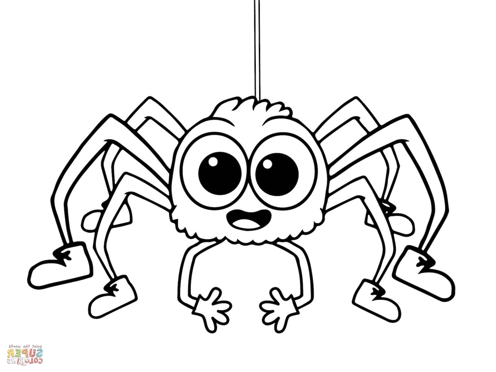 1600x1200 Coloring Pages Spider Web Halloween Scary Page Man Spiders C