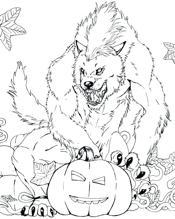 600x752 Werewolf Coloring Pages 6 Or Werewolf Coloring Pages 6 Halloween