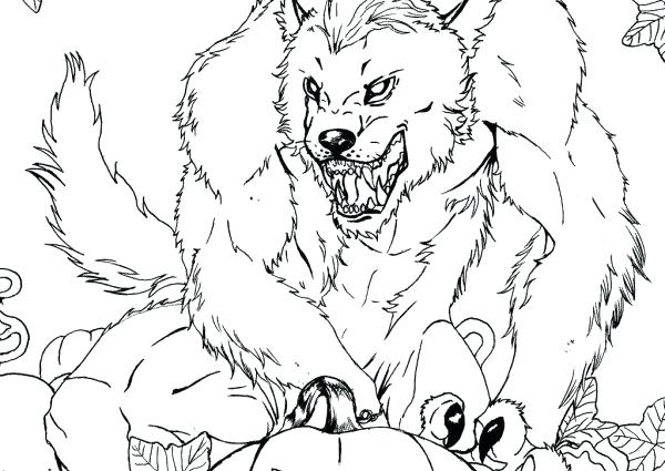 600x425 Werewolf Coloring Pages Click To See Printable Version Of Werewolf