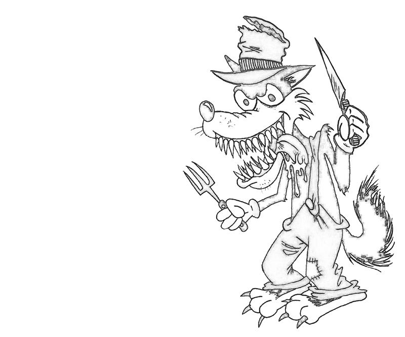 800x667 Big Bad Wolf Coloring Pages