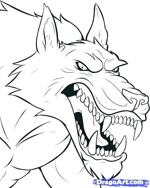 619x777 Werewolf Coloring Pages Scary Werewolf Coloring Pages By Pumpkin