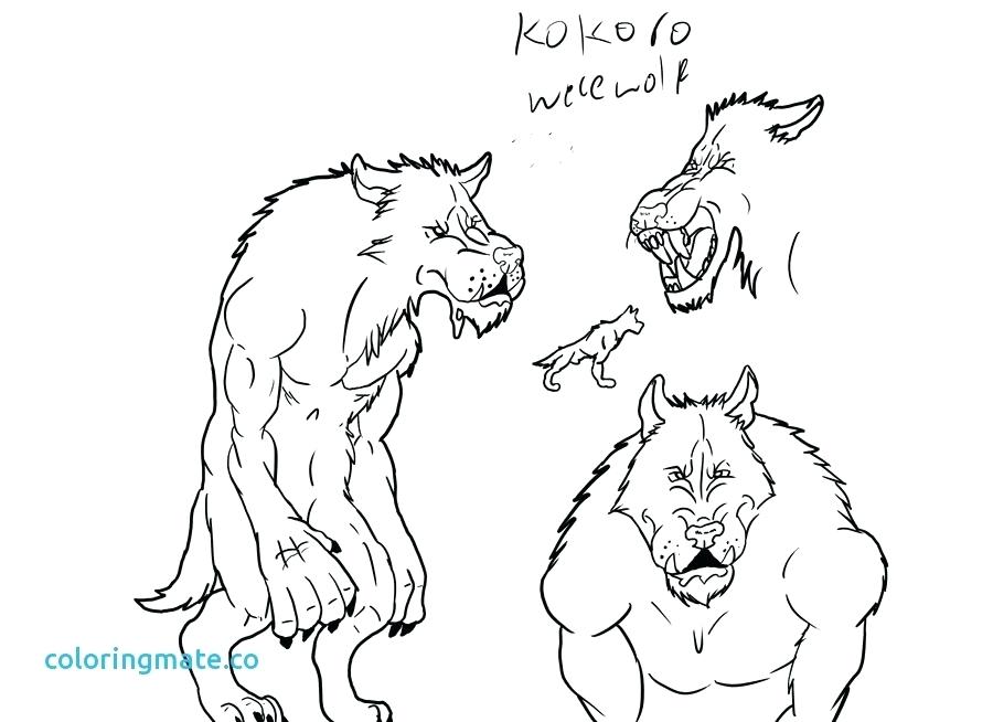 900x654 Werewolf Coloring Pages Werewolf Coloring Pages Scary Werewolf