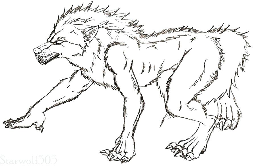 900x585 Werewolf Coloring Pages Werewolf Coloring Pages Werewolf By