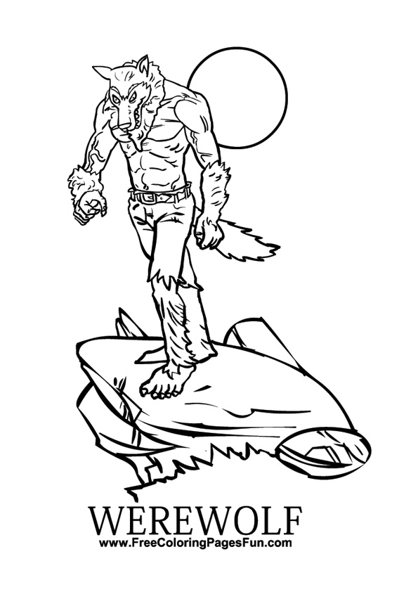 595x842 Wolf Coloring Pages