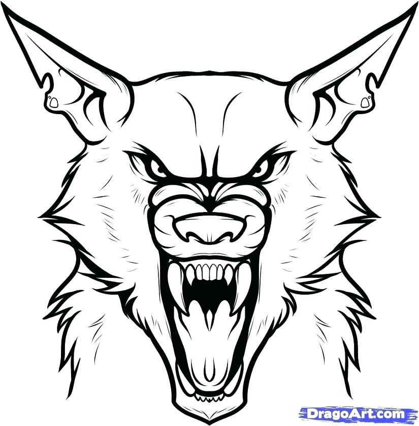 825x840 Werewolf Coloring Pages