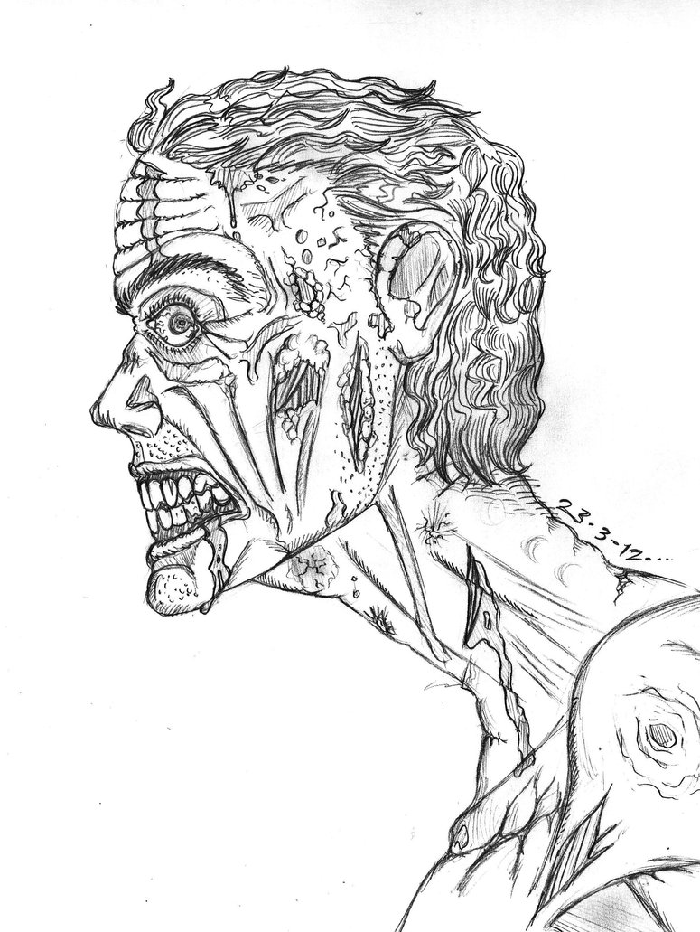 775x1031 Zombie Coloring Pages Adults Scary Zombie Coloring Pages