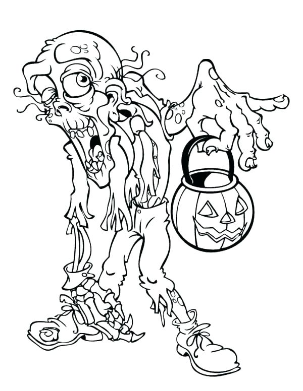 600x776 Scary Dragon Colouring Pages Scary Zombie Coloring Pages Creepy