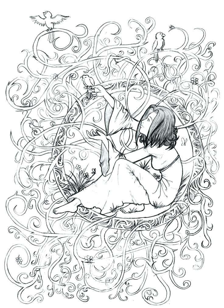 736x1013 Landscape Coloring Pages Adults Kids Coloring Adult Coloring Pages