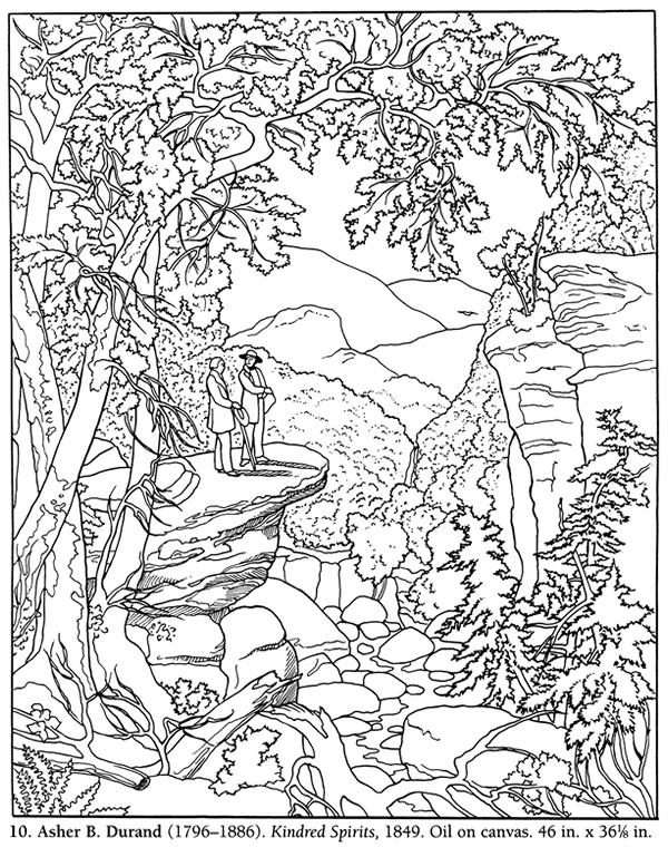 600x760 Landscape Coloring Pages For Adults
