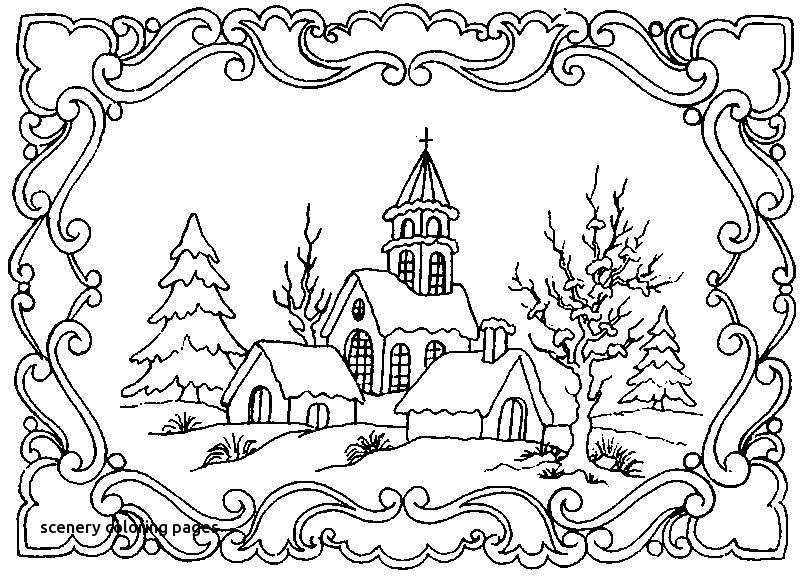 800x578 Scenery Coloring Pages