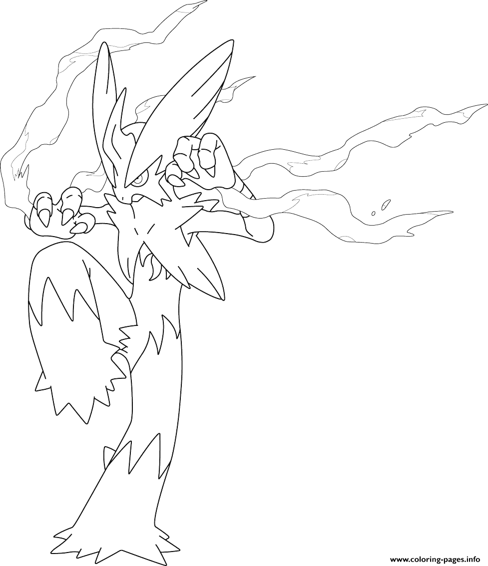 977x1134 Mega Sceptile Pokemon Coloring Page Free Printable Pages Striking