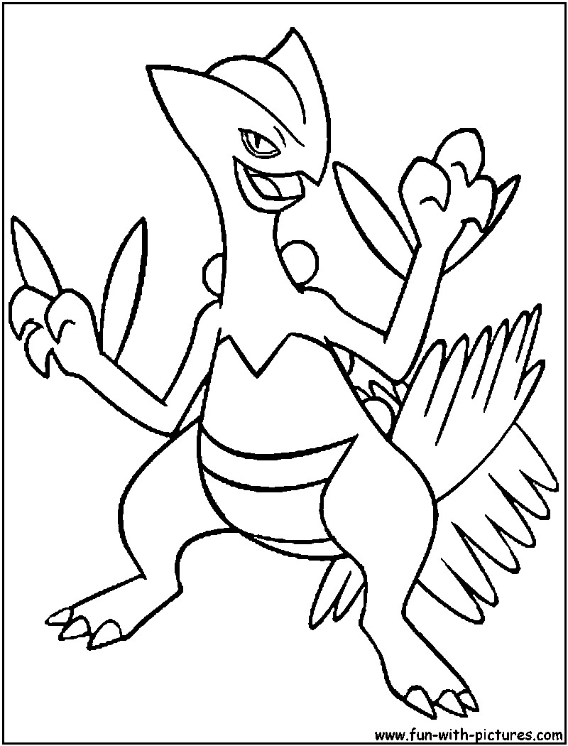 800x1050 Sceptile Coloring Page Mega Pages