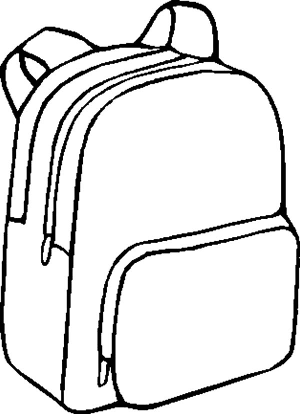 600x828 Backpack Coloring Pages