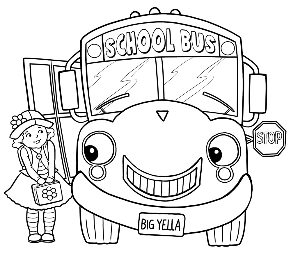 1000x894 Free Printable School Bus Coloring Pages For Kids