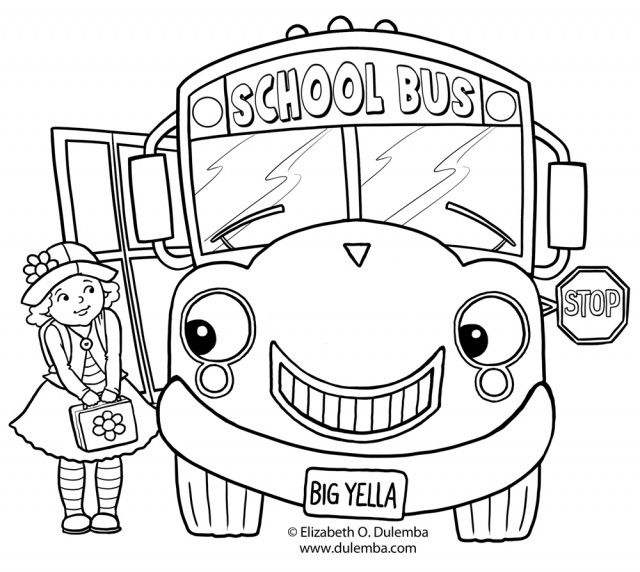 640x572 Tayo Coloring Pages Bus Coloring Page Wheels On The Bus Coloring