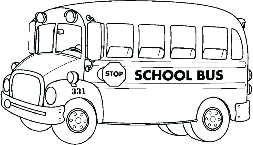 School Bus Printable Coloring Pages