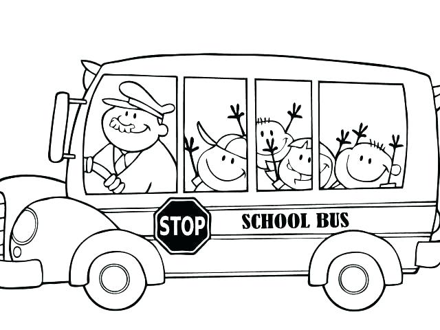 640x480 Magic School Bus Coloring Page School Bus Picture To Color School