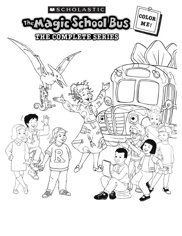 600x776 Magic School Bus Coloring Pages Printable For Good Page Print