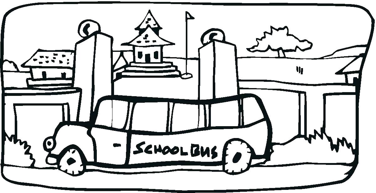 1200x618 School Bus Coloring Book Also Bus Safety Coloring Pages School Bus