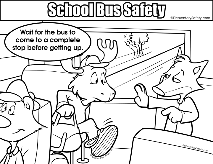 720x556 School Bus Safety Printable Coloring Pages