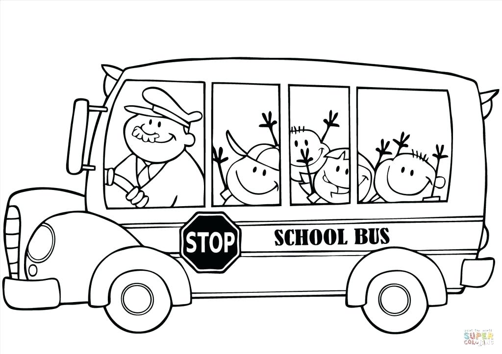 1024x723 Bus Coloring Page Great School Bus Coloring Page Photograph Bus