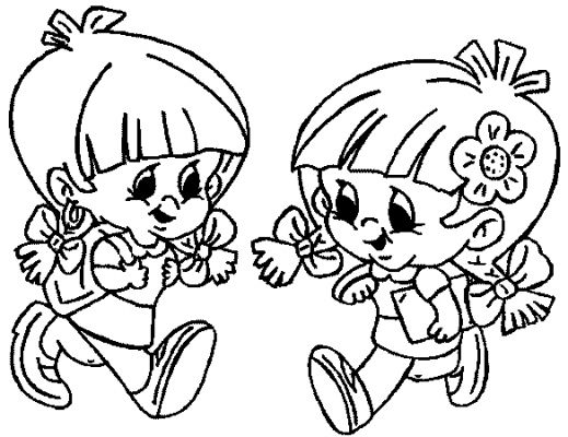 519x400 First Day Of School Kids Coloring Pages Gtgt Disney Coloring Pages