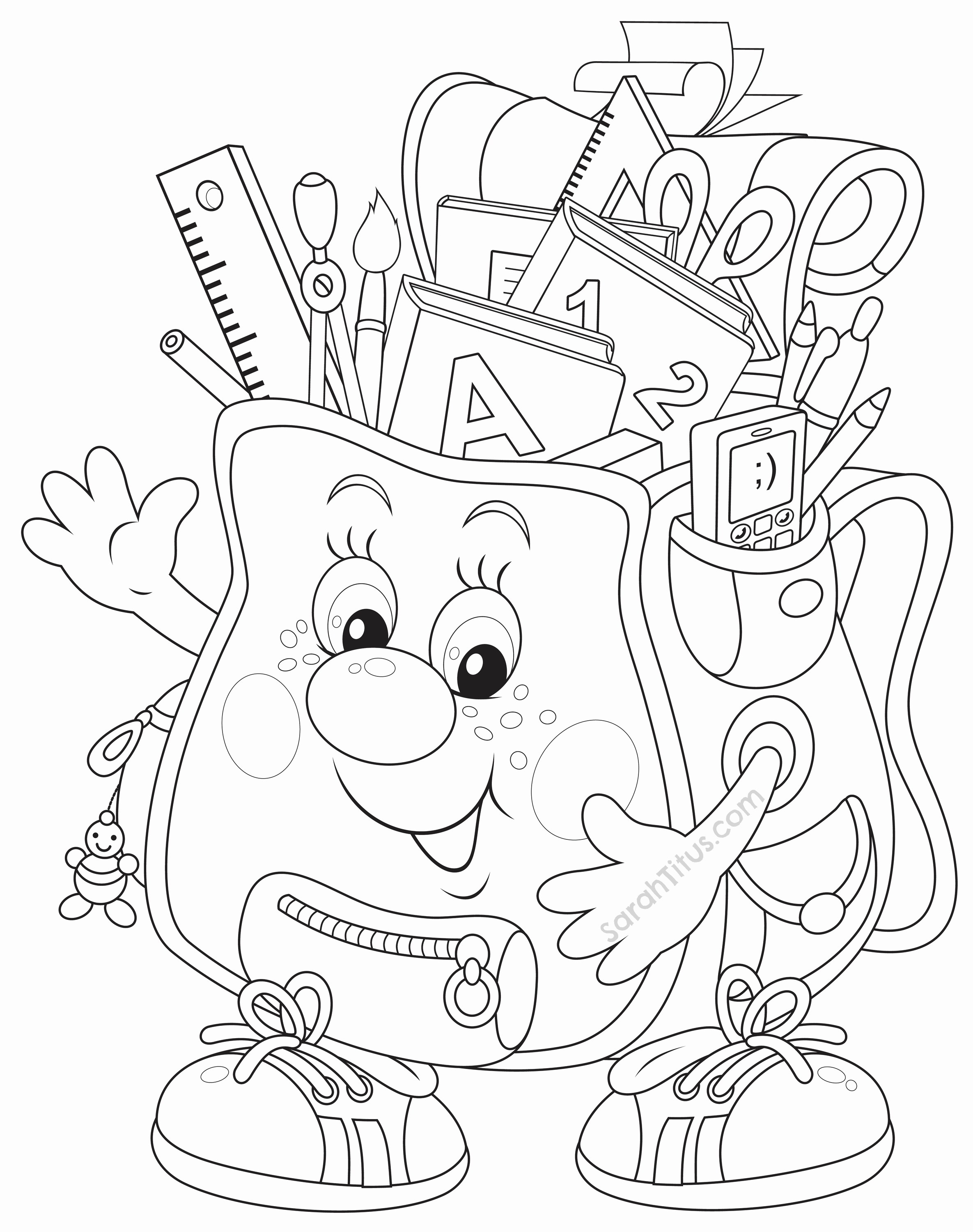 2370x3000 Hello Kitty Printable Coloring Page Beautiful Back To School