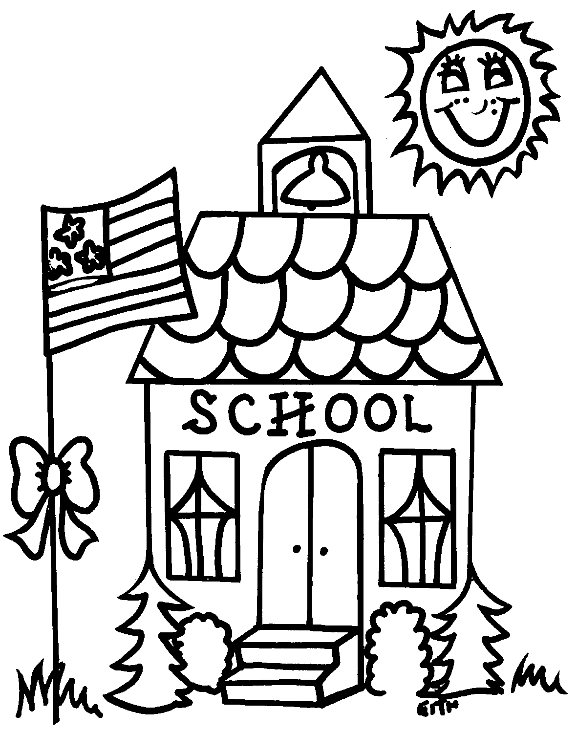 1181x1500 School Coloring Pages Printable Coloring Book Arilitv Middle Back