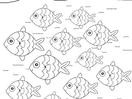 440x330 Modern School Of Fish Coloring Pages Vignette