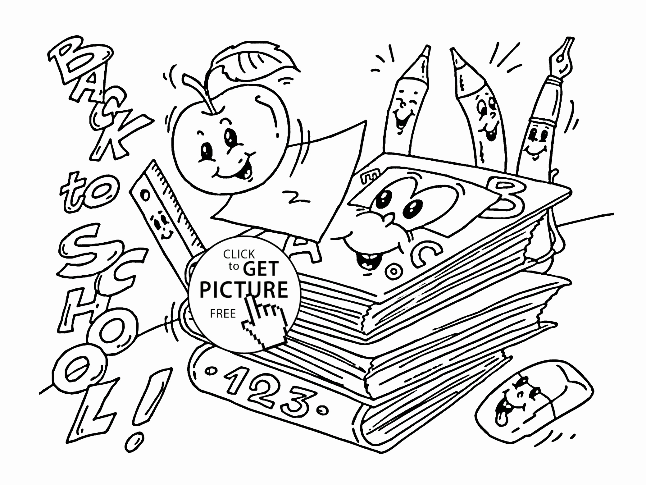2080x1561 School Coloring Pages New 11 School Supplies Coloring Pages
