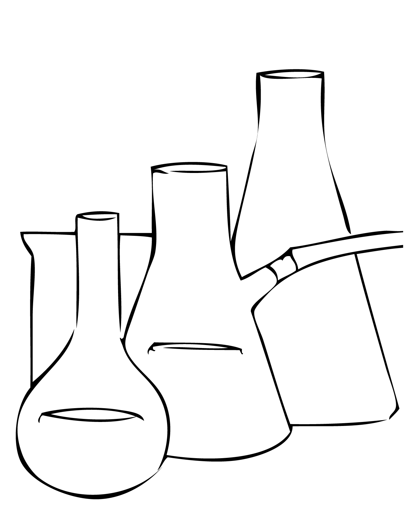 1350x1725 Beaker Coloring Page