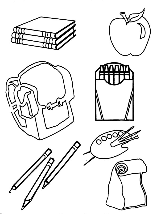 700x906 School Tools Coloring Pages