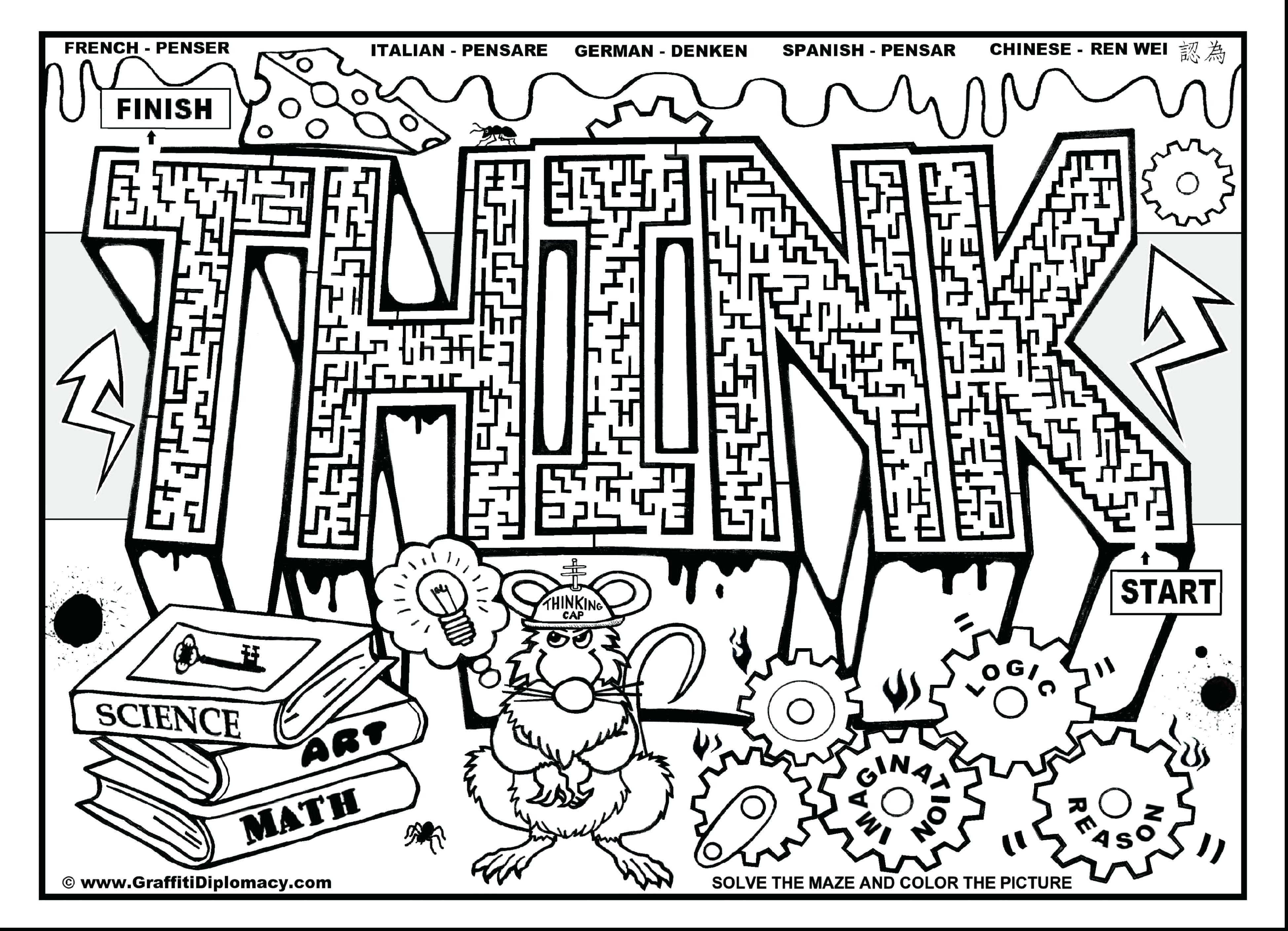 3897x2818 Coloring Pages Science Free Draw To Color Magnificent Acpra